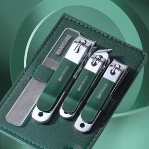 Đồ bấm móng tay dụng cụ thiết bị làm móng đồ cắt da tay da chân bộ chăm sóc móng 4 món từ thép không gỉ