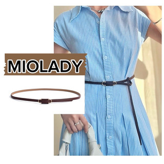 Thắt lưng nữ bản nhỏ không lỗ dạng mảnh 1cm phối blazer, đai váy nhỏ - Miolady