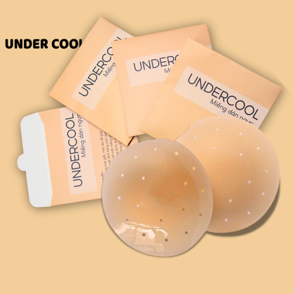 Miếng Dán Ngực Silicon UNDERCOOL Tàng Hình Lỗ Thoáng Khí Mỏng Nhẹ Bubble Air cao cấp Lỗ Chống Đọng Mồ Hôi DT02