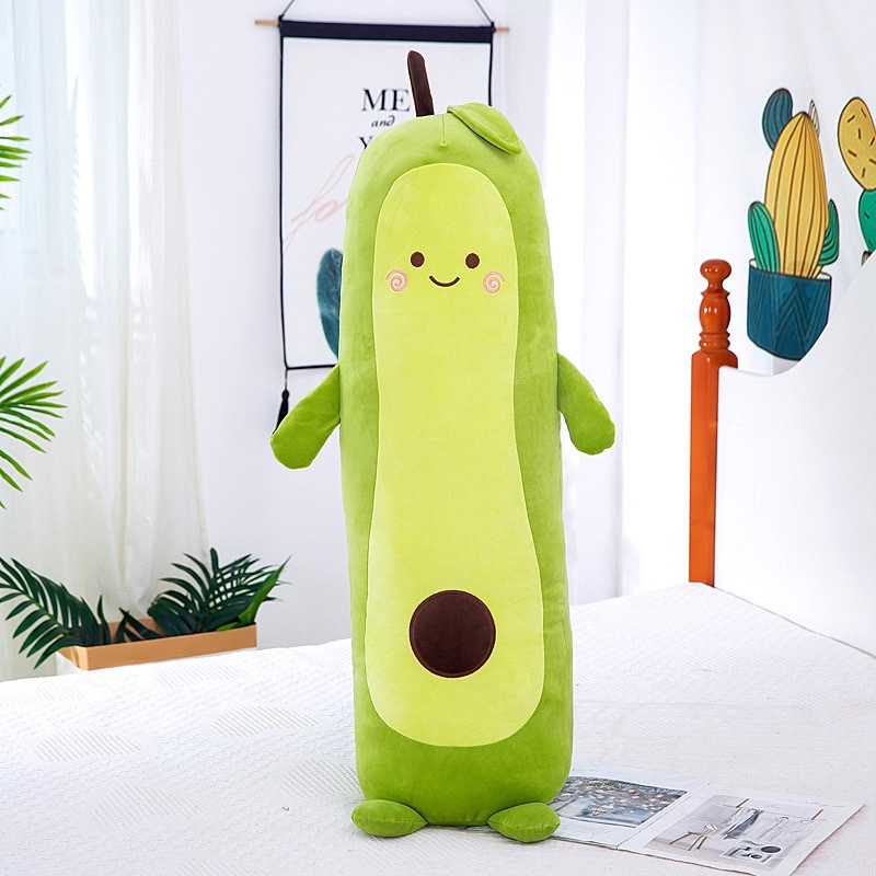Gấu bông quả bơ dài, trái bơ xanh kute đáng yêu kt 75cm, Thú nhồi bông hàng cao cấp