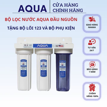 BỘ LỌC THÔ 3 CẤP - SỬ DỤNG LỌC NƯỚC ĐẦU NGUỒN SIÊU SẠCH