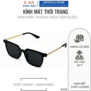 GIẢM 50% - Kính Mát Dáng Vuông Nam Nữ Hàn Quốc Chống Tia UV400 Đẳng Cấp Sang Trọng - SV30