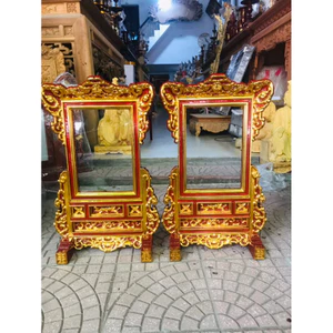 Khung ảnh thờ gỗ mít Sơn son thếp vàng mẫu cổ