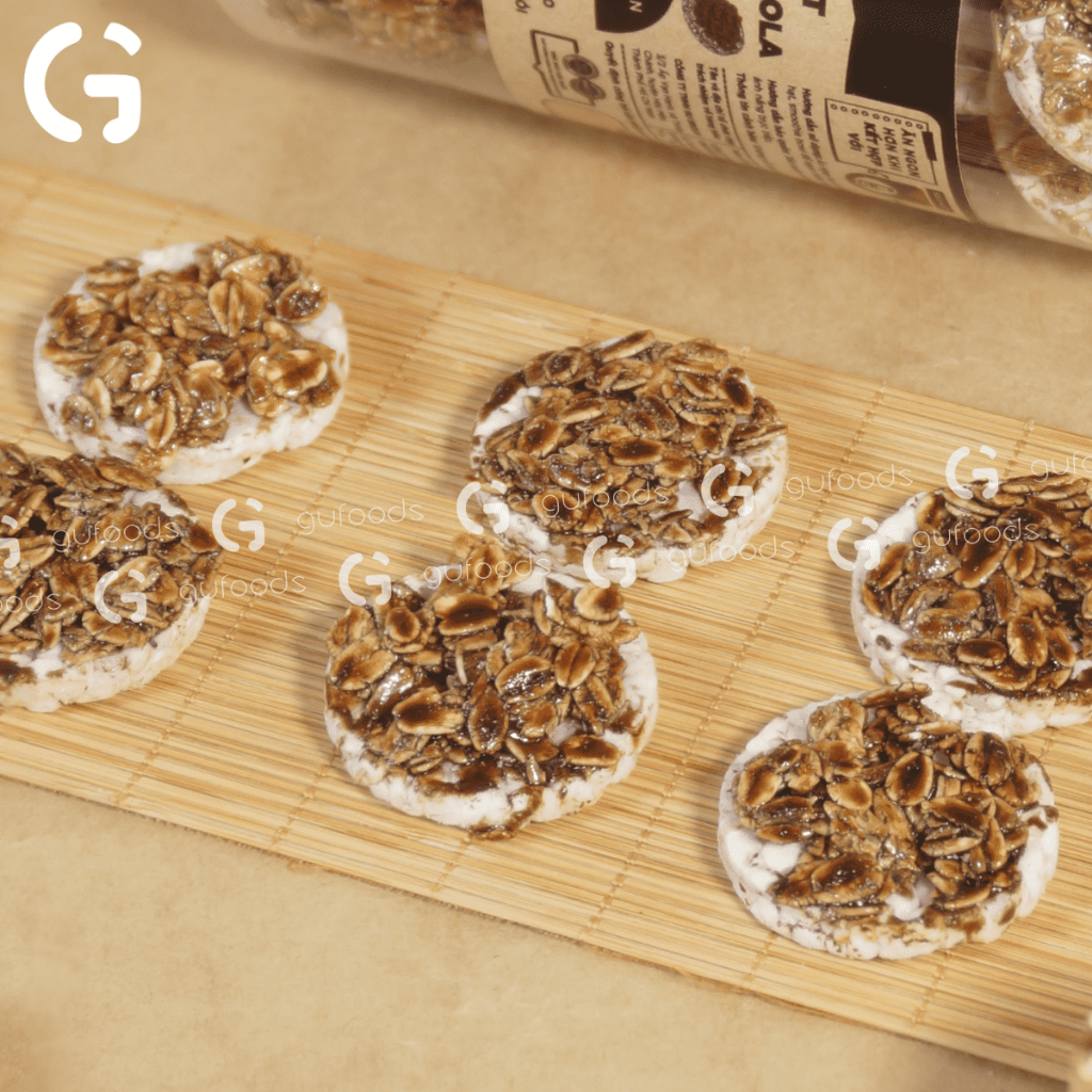 Ảnh Snack ăn kiêng gạo lứt ngũ cốc nguyên hạt GUfoods - Thanh đạm, Tiện lợi, Phù hợp Eat clean (80g/100g/200g) 4
