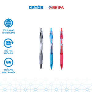 - Bút gel BEIFA ngòi 0.5 công nghệ mực Quick Dry nhanh khô chống lem.