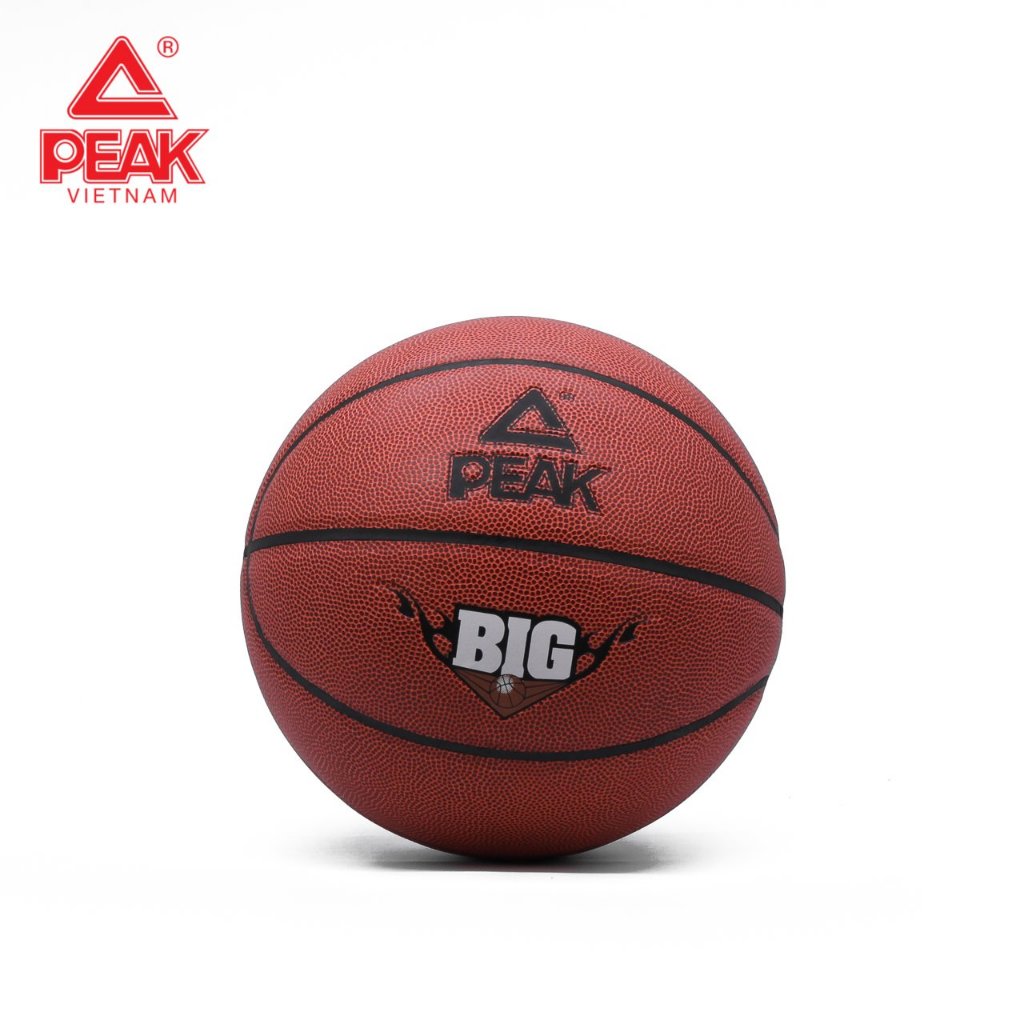 Ảnh Bóng rổ da pu size 7 PEAK Q1231990 - Quả bóng rổ da outdoor, banh bóng rổ tặng kèm bộ phụ kiện 3