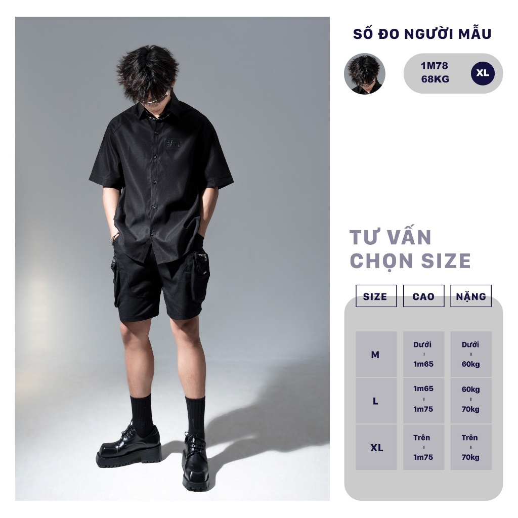 Quần Short Kaki Winding Local Brand Chính Hãng City Cycle vải kaki cao cấp cotton ống rộng unisex