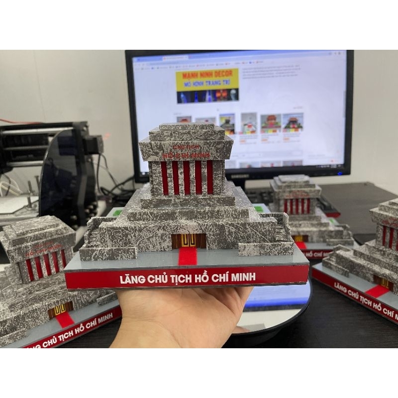 Mô hình Lăng Bác Mini để bàn (D18*R15*C12cm) đã ráp hoàn chỉnh | Shopee ...