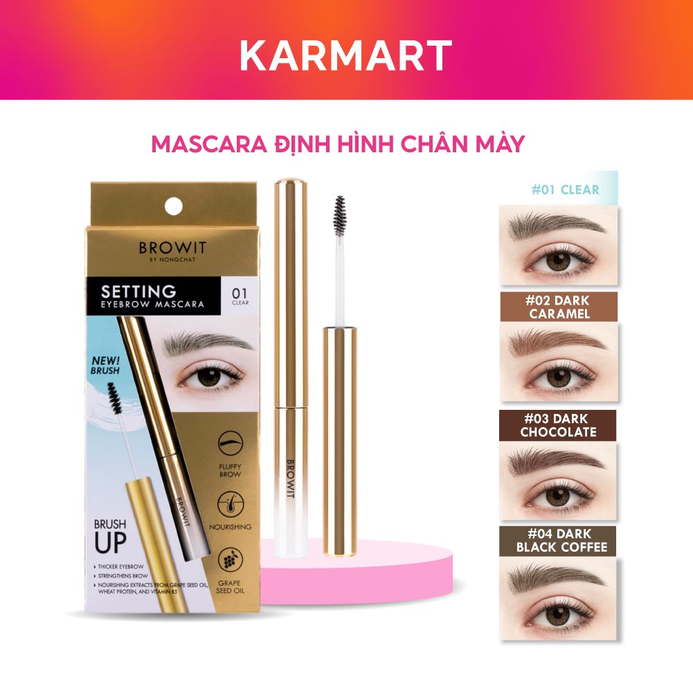 Ảnh Mascara Định Hình Chân Mày Browit Setting EyeBrow Mascara 2g 1