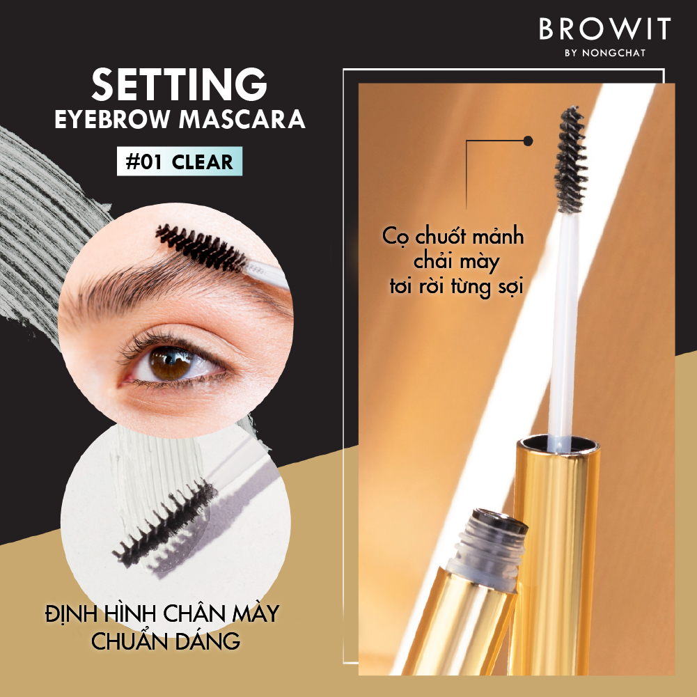 Ảnh Mascara Định Hình Chân Mày Browit Setting EyeBrow Mascara 2g 4