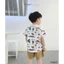 Set sơmi cổ ve in trần khủng long bé trai (9-25 kg)