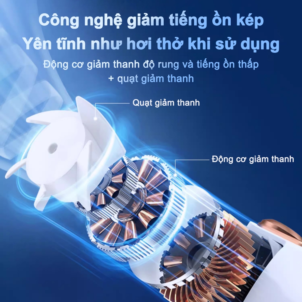 Quạt tích điện đeo cổ xiaomi gió mát quạt treo cổ mini hướng gió xoay được