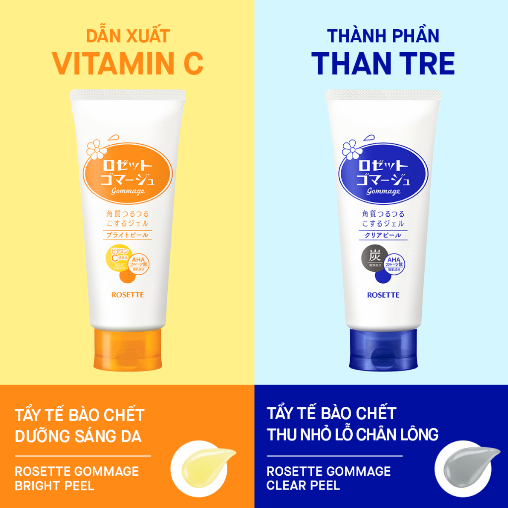 Ảnh [Bản Mới] Tẩy Tế Bào Chết Rosette Thu Nhỏ Lỗ Chân Lông Gommage Clear Peel 180G 4