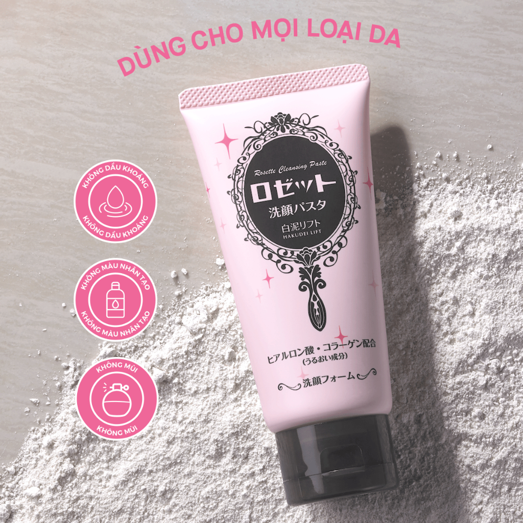 Ảnh [3/2027] Sữa Rửa Mặt Rosette Ẩm Mịn Và Săn Chắc Da Face Wash Pasta White Clay Lift 120G 1