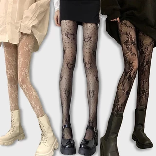 Quần Tất Lưới Phối Ren Phong Cách Lolita Nhật Bản