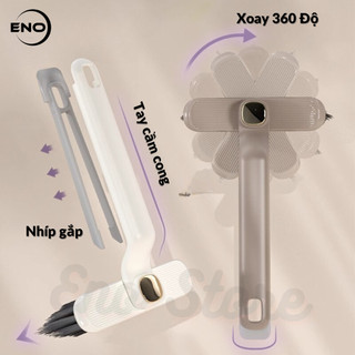 Cây Chà Sàn Nhà Tắm Đa Năng – Kèm Nhíp Gắp Vệ Sinh Cống, Chổi Cọ Nhà Vệ Sinh Xoay 360°