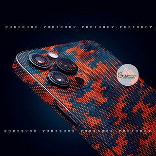 Tấm dán Skin Camoflage Cam Đen 15promax , 14promax , 13promax , 12promax , 11promax - FukiShop