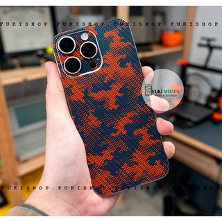 Tấm dán Skin Camoflage Cam Đen 15promax , 14promax , 13promax , 12promax , 11promax - FukiShop