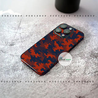 Tấm dán Skin Camoflage Cam Đen 15promax , 14promax , 13promax , 12promax , 11promax - FukiShop