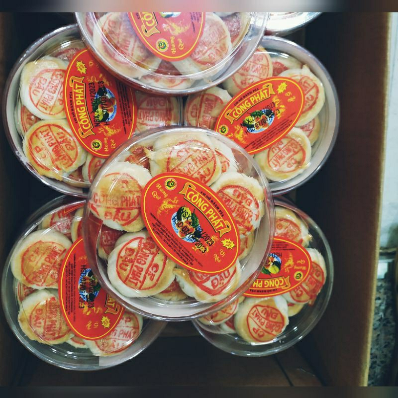 [5 hộp] Bánh Pía mini nhân đậu xanh sầu riêng hộp 10 cái - đồ ăn vặt ...