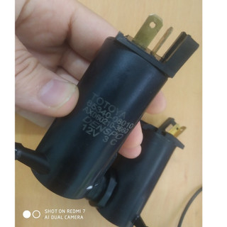 Mô tơ bơm nước rứa kính xe tải, xe hơi TOYOTA điện 12v 24v.