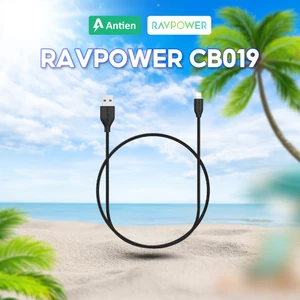 Dây sạc RavPower Light.ning RP-CB019 chuẩn M/F/I - Hàng chính hãng BH 12 tháng
