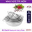 Rổ lưới tròn 2 quai, đựng đồ đa năng, chất liệu inox, có chân dưới đáy - tiện dụng, siêu bền