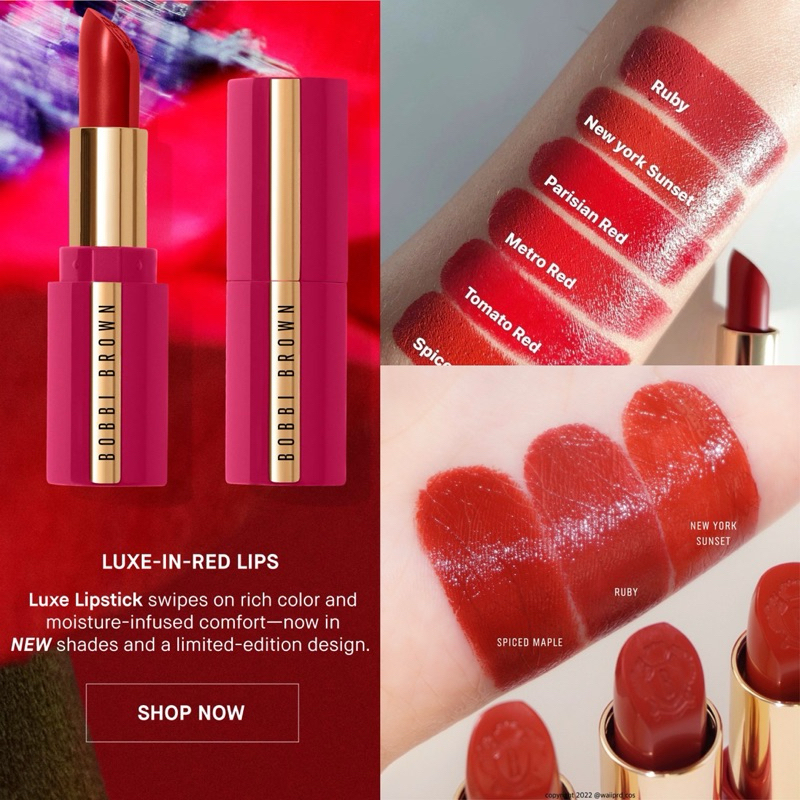 [SALE 70%] Son Bobbi Brown Luxe vỏ đỏ màu Ruby limited edition 2023 ...