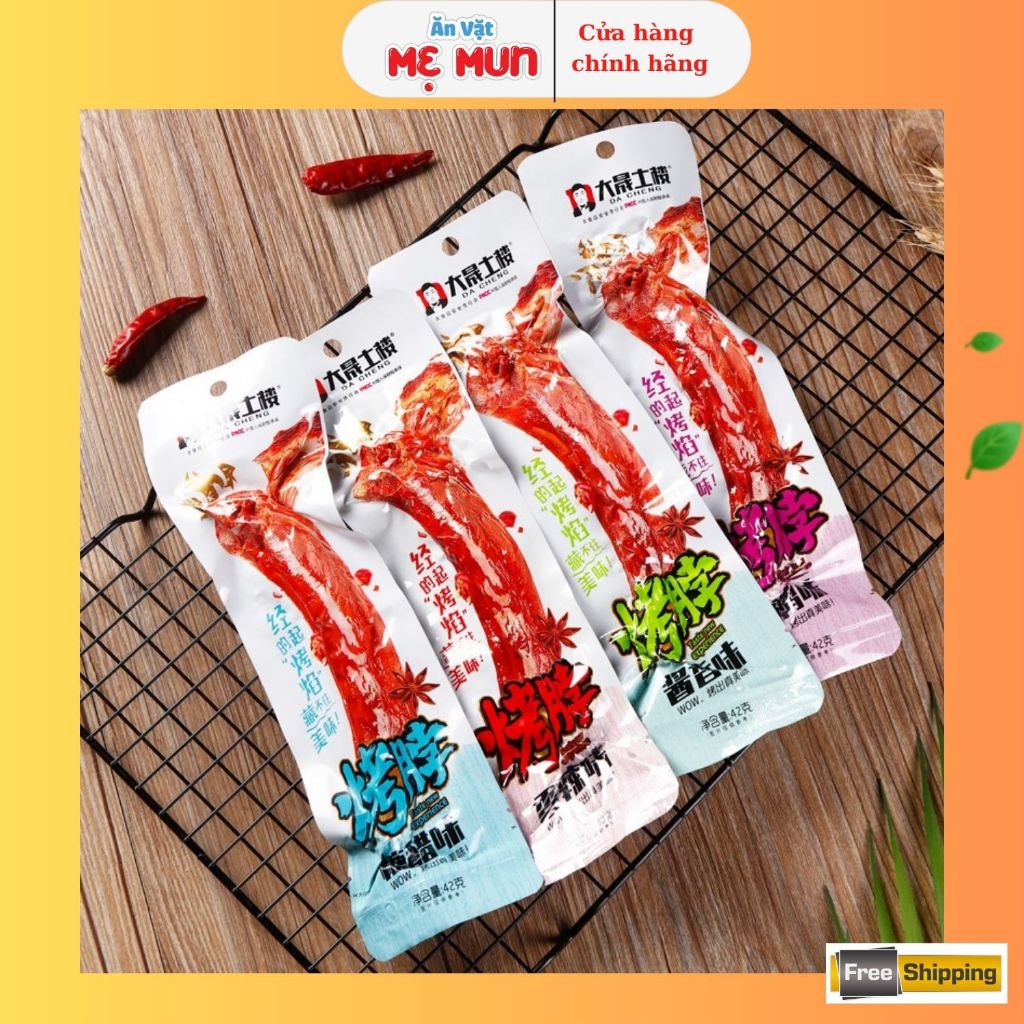 Cổ Vịt Cay DACHENG, Cổ Vịt Tứ Xuyên Đủ Vị Đồ Ăn Vặt Nội Địa Trung - Tiệm Ăn Vặt Mẹ Mun