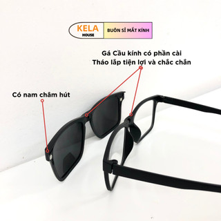 Gọng Kính Lẻ Mắt Nam Châm Râm 6 Trong 1 Siêu Đẹp Siêu Chịu Lực Siêu Bền Kela Phù Hợp Cho Cả Nam Và Nữ-2202A