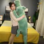 Gối Ôm Cho Bé, Gấu Bông Cá Sấu Mặt Ngáo, Chất Liệu Cao Cấp, Mềm Mại Dài 60Cm