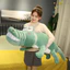 Gối Ôm Cho Bé, Gấu Bông Cá Sấu Mặt Ngáo, Chất Liệu Cao Cấp, Mềm Mại Dài 60Cm