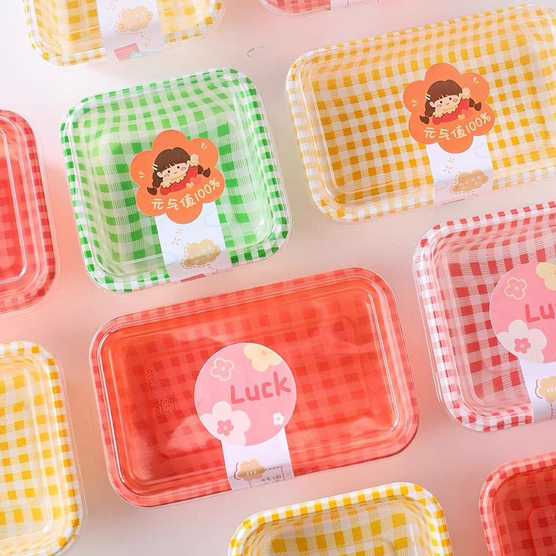 Hộp nhựa caro Tiramisu trang trí quà tặng handmade | Shopee Việt Nam