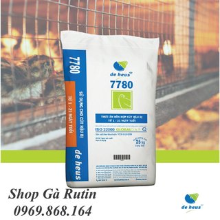 5kg Cám gà Rutin con De Heus 7780 dạng bột cho Gà Rutin con mới nở và chim cút con, hậu bị.