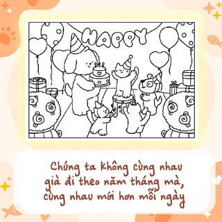 Sách Tô Màu- Tớ Có Nuôi Một Chú Mèo Cam Với 30 Chủ Đề Phong Phú Đa Dạng Dành Cho Cả Nguời Lớn Và Trẻ Em