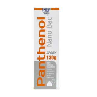Xịt Panthenol Nano Bạc Hỗ Trợ Bỏng, Làm Dịu Vết Thương 130g Dưỡng Da, Giảm Viêm Nhiễm, Hỗ Trợ Lành Vết Thương
