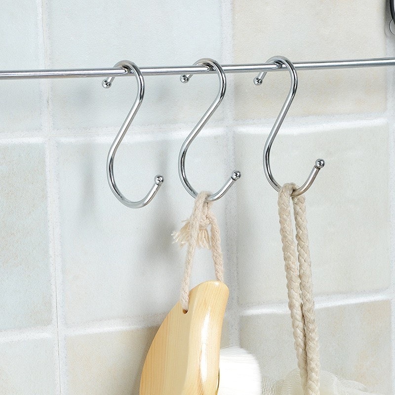 (SET 5) Móc chữ S 7cm treo vật dụng đa năng