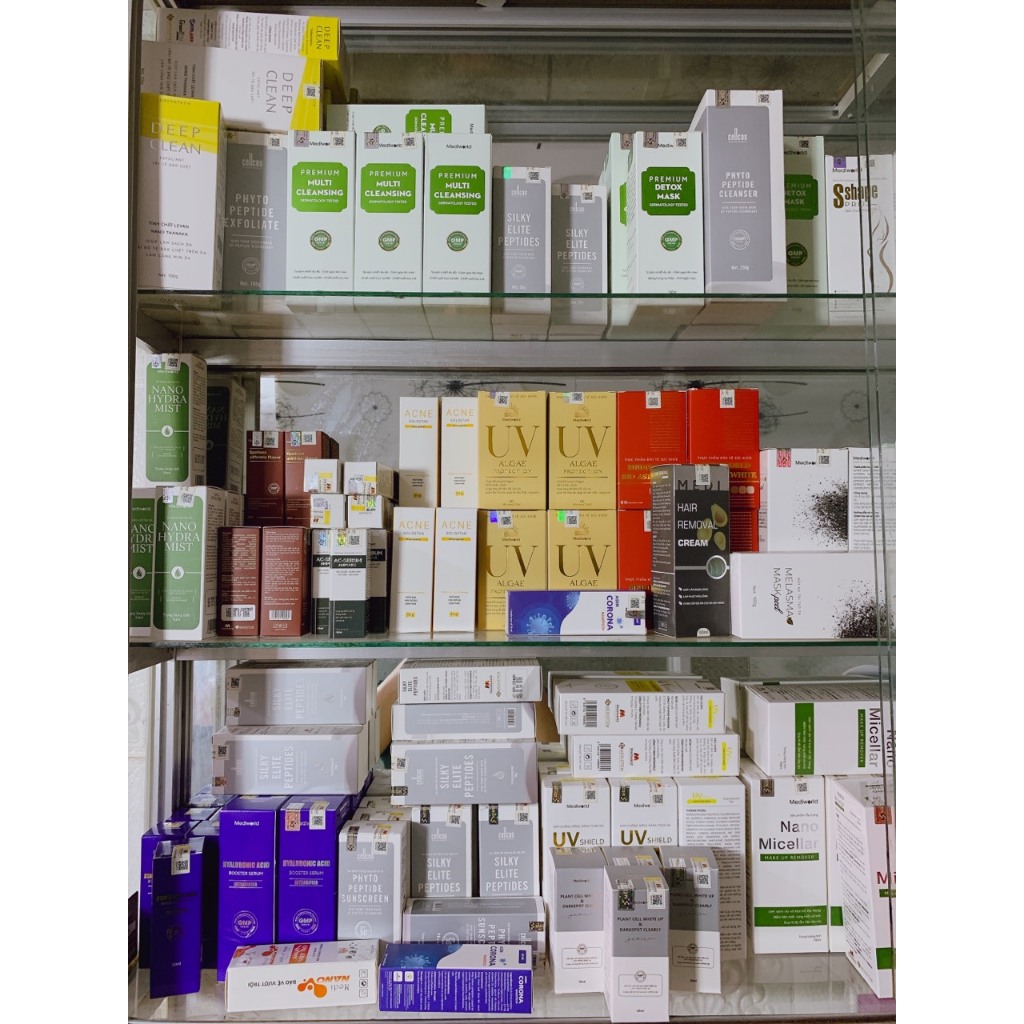 Kem chống nắng peptite cho da sau xâm lấn chống ánh sáng xanh Mediworld Phyto Peptide Sunscreen 50g