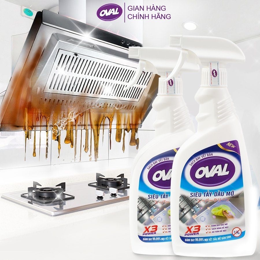 Combo Tẩy dầu mỡ và tẩy cặn canxi 500ml