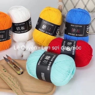 Milk cotton 50g, len milk mác đen
