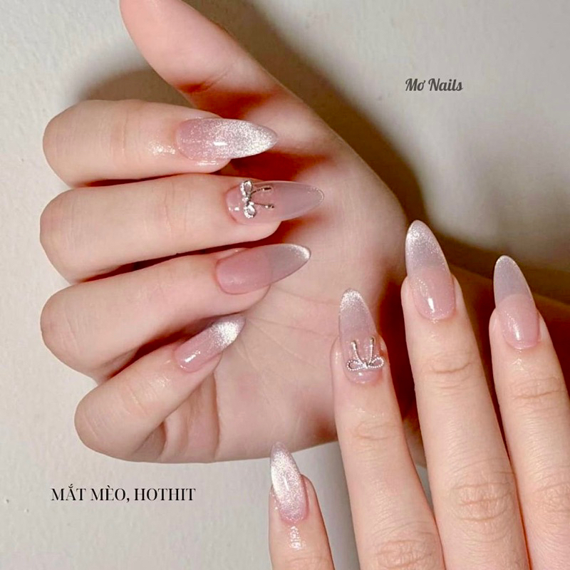 Nail box naik thiết kế , mẫu mắt mèo tiểu thư (ib để được hỗ trợ đo sz tay ạ)