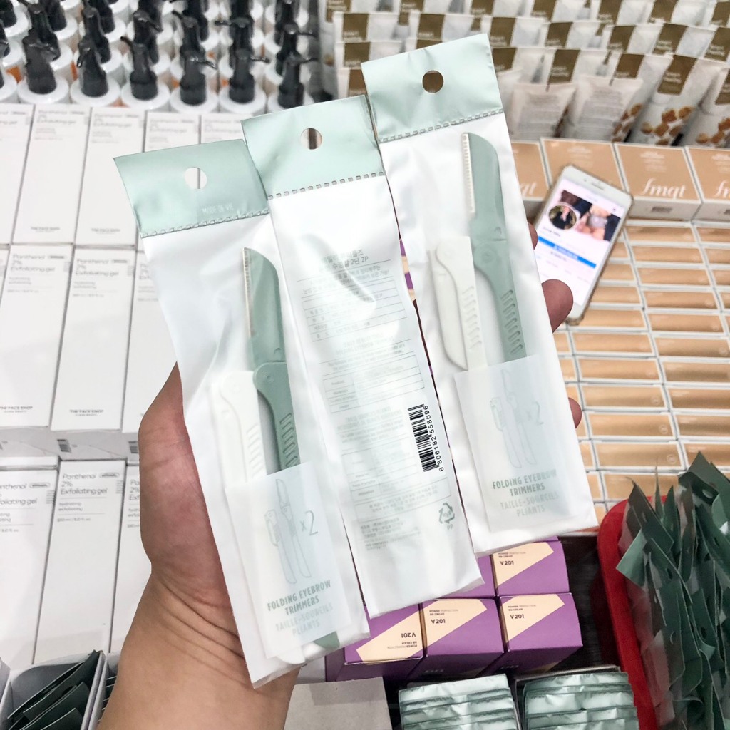 (BILL KOREA) Dao Cạo Mày Folding Eyebrow Trimmers Shopee