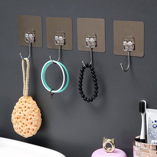 Móc dán tường inox siêu dính chịu lực cao,móc dính treo tường ko cần khoan đục đa năng tiện ích { H }