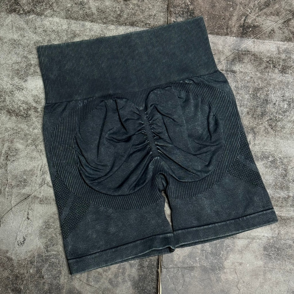 Quần đùi tập gym chun mông loang,yoga cao cấp GB113