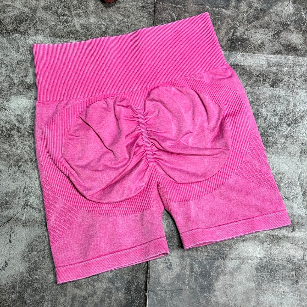 Quần đùi tập gym chun mông loang,yoga cao cấp GB113