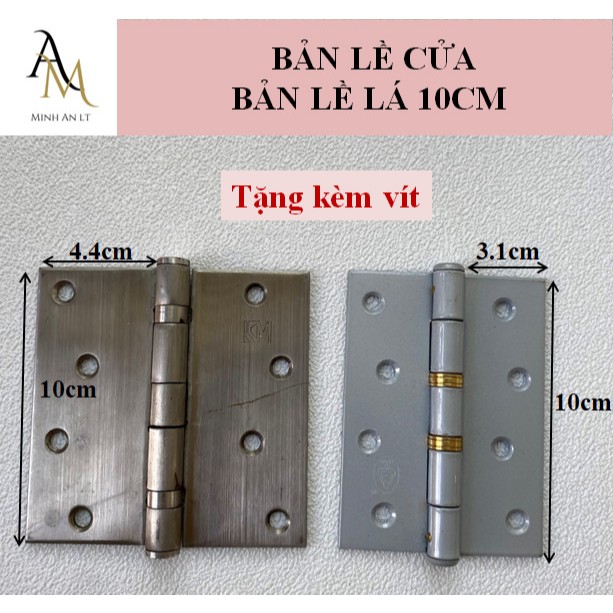 Bản Lề Cửa 10cm, Bản Lề Inox 10cm, Bản Lề Lá 10cm | Shopee Việt Nam