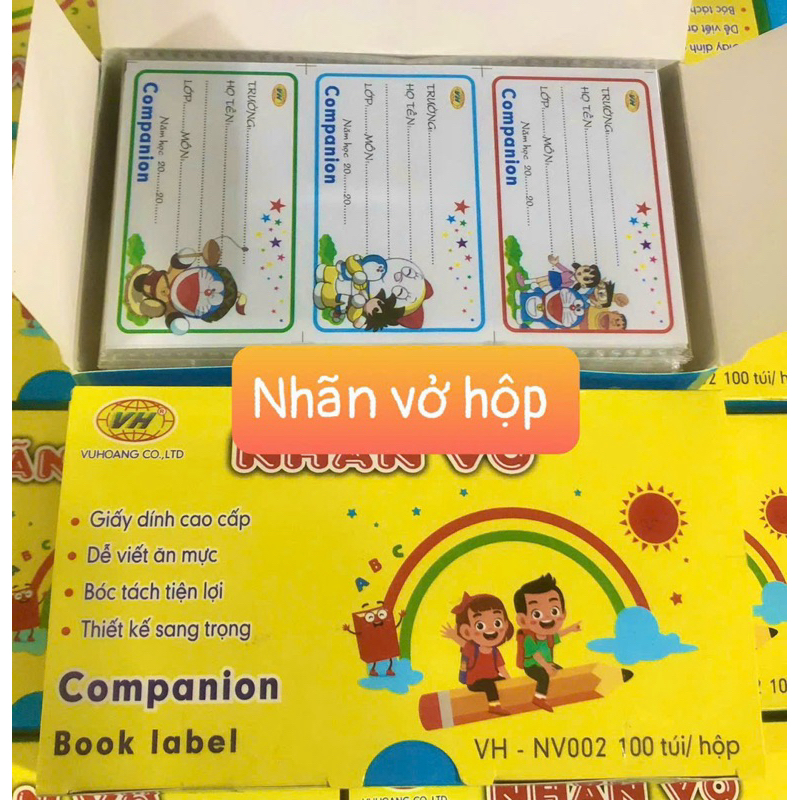 Combo 24 chiếc nhãn vở