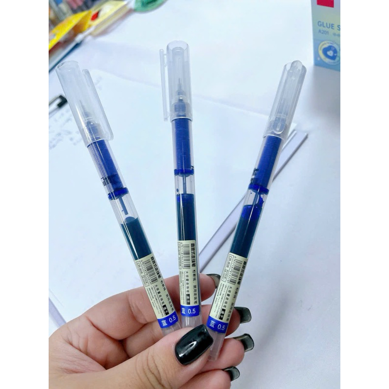 Combo 5 bút bi nước ngòi kim viết mực nhanh khô phù hợp với mọi lứa tuôi