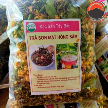 Trà sơn mật hồng sâm sapa loại 1 (1kg). Trà Sơn mật Hồng sâm loại đặc biệt, trà sam, sâm hồng giải độc mát gan ngủ ngon