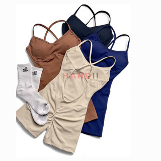 Bộ Sey Fantastic Suit thể thao co giãn 4 chiều, sẵn mut ngực tập gym,yoga,đạp xe..."HANDII"
